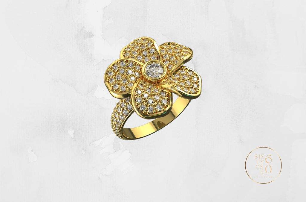 Diamond 4-Leaf Clover Ring